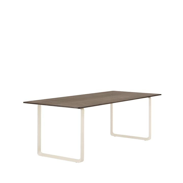 Table à manger 70/70 225x90 cm, Solid smoked oak-Sand Muuto