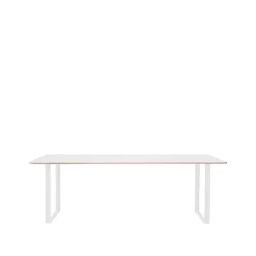 Table à manger 70/70 225x90 cm - White laminate-Plywood-White - Muuto