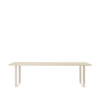 Table à manger 70/70 255x108 cm - Oak veneer-Plywood-Sand - Muuto