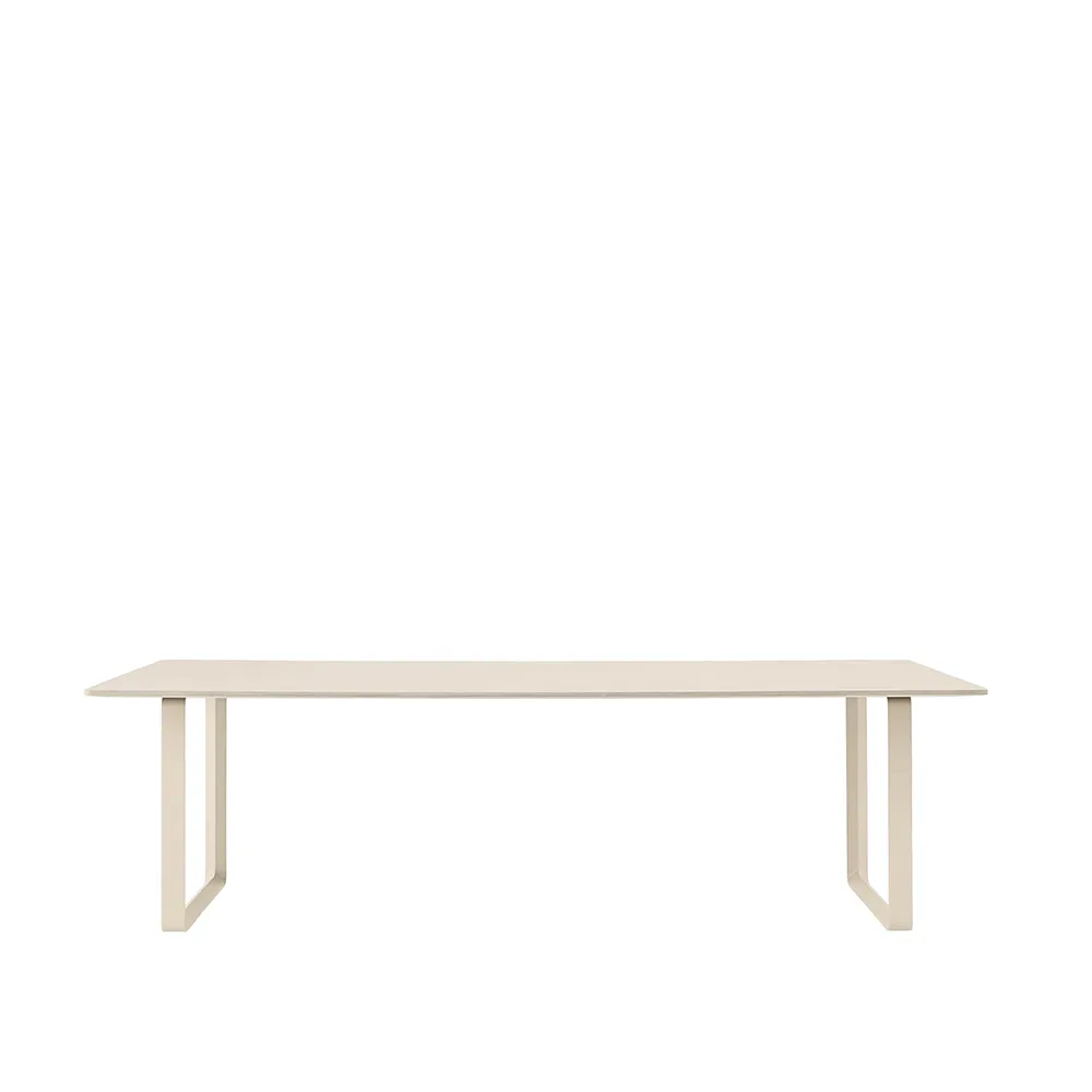 Table à manger 70/70 255x108 cm, Sand laminate-Plywood-Sand Muuto