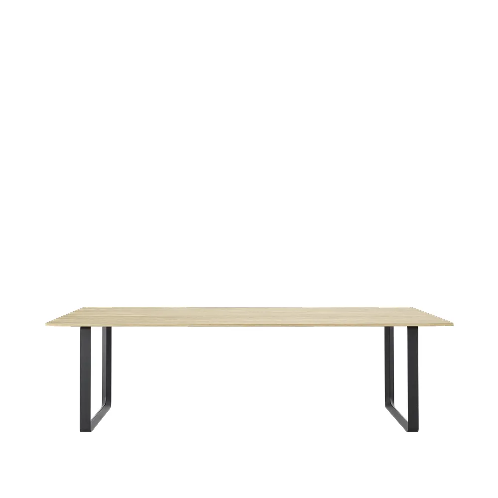 Table à manger 70/70 255x108 cm, Solid oak-Black Muuto