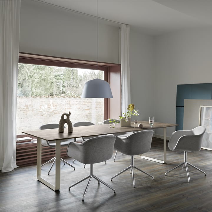 Table à manger 70/70 255x108 cm, Solid oak-Grey Muuto