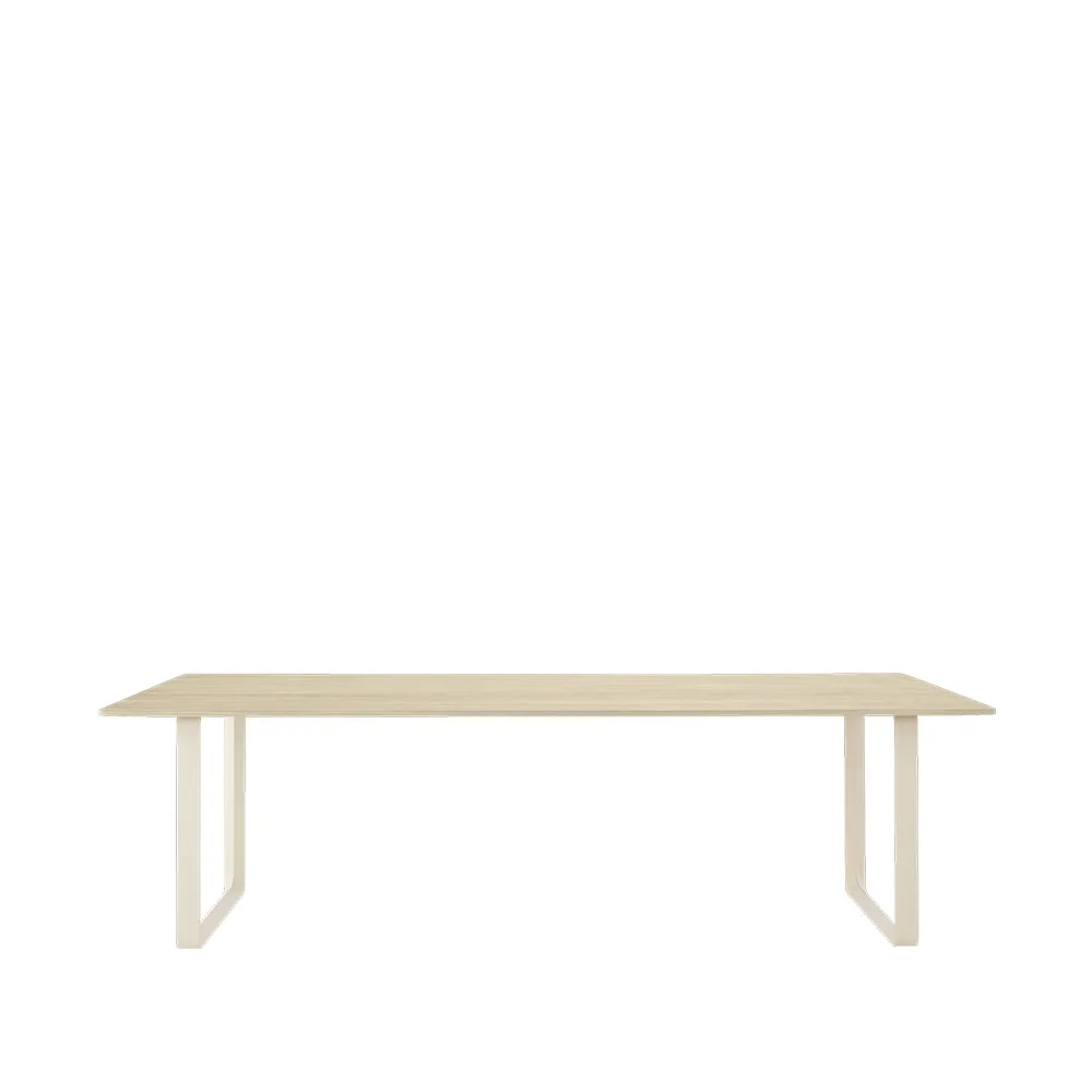 Table à manger 70/70 255x108 cm, Solid oak-Sand Muuto