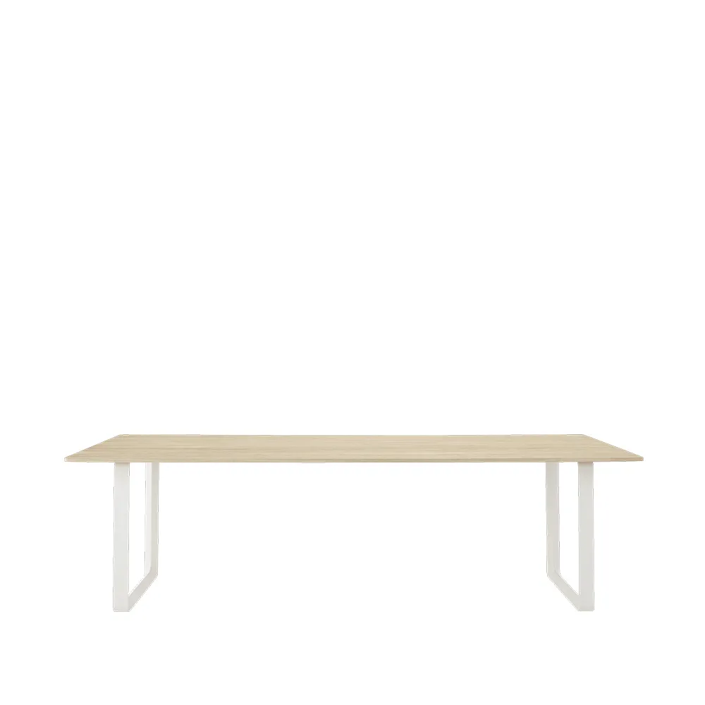 Table à manger 70/70 255x108 cm, Solid oak-White Muuto