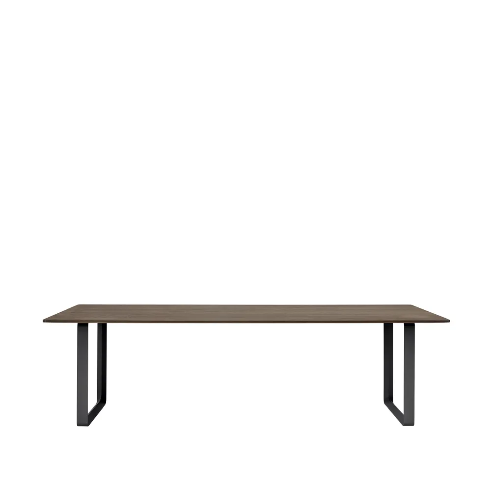 Table à manger 70/70 255x108 cm, Solid smoked oak-Black Muuto