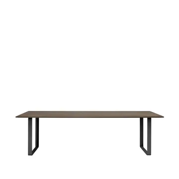 Table à manger 70/70 255x108 cm - Solid smoked oak-Black - Muuto