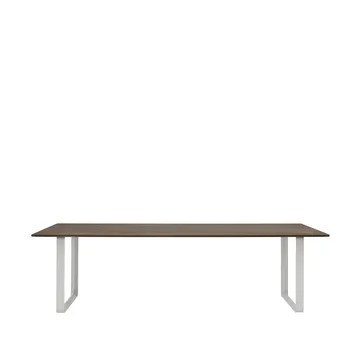 Table à manger 70/70 255x108 cm - Solid smoked oak-Grey - Muuto