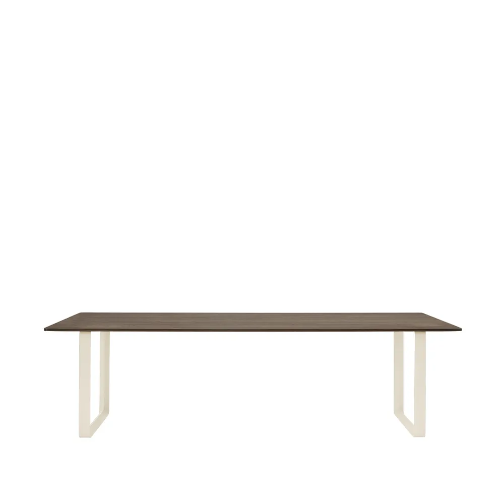 Table à manger 70/70 255x108 cm, Solid smoked oak-Sand Muuto