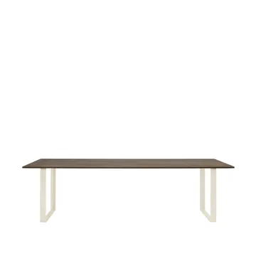 Table à manger 70/70 255x108 cm - Solid smoked oak-Sand - Muuto