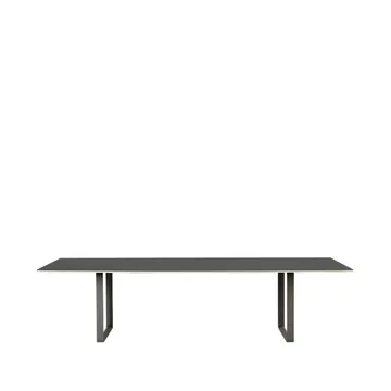 Table à manger 70/70 295x108 cm - Black linoleum-Plywood-Black
​ - Muuto