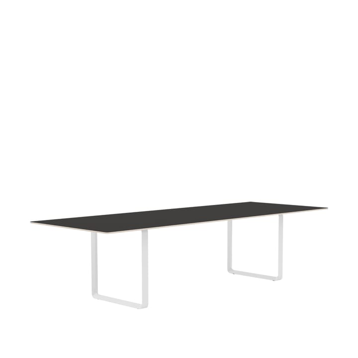 Table à manger 70/70 295x108 cm - Black linoleum-Plywood-White - Muuto