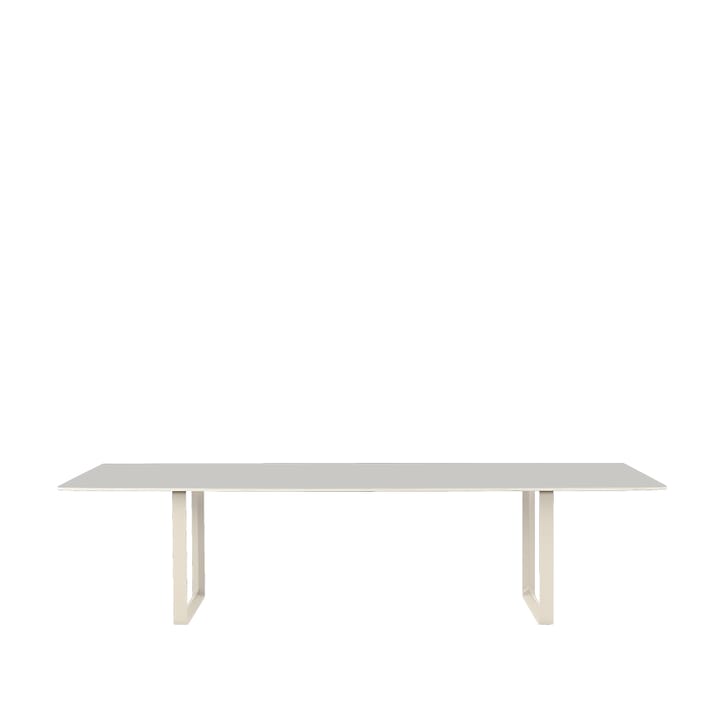 Table à manger 70/70 295x108 cm - Grey linoleum-Plywood-Sand - Muuto