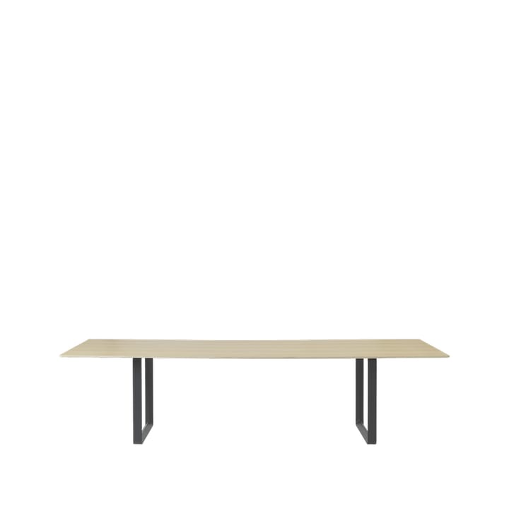 Table à manger 70/70 295x108 cm - Oak veneer-Plywood-Black - Muuto