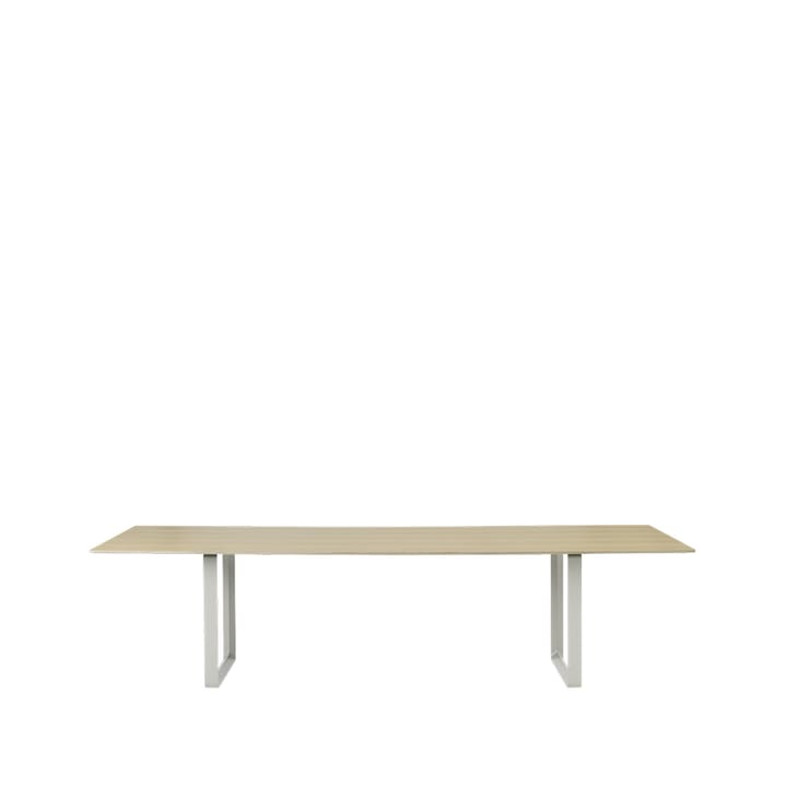 Table à manger 70/70 295x108 cm - Oak veneer-Plywood-Grey - Muuto