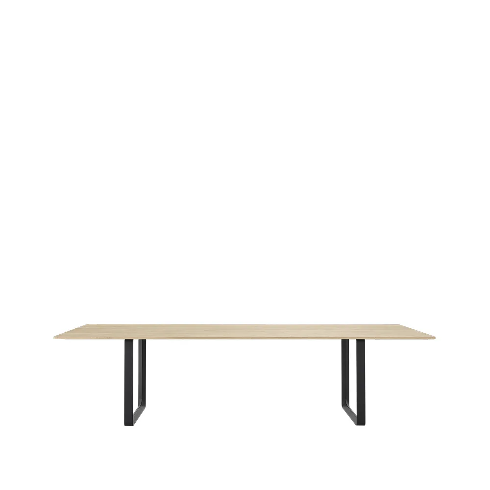 Table à manger 70/70 295x108 cm, Solid oak-Black Muuto