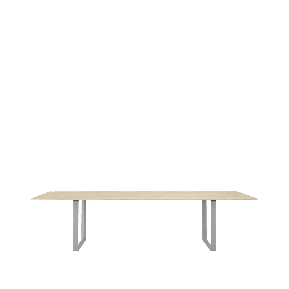 Table à manger 70/70 295x108 cm, Solid oak-Grey Muuto