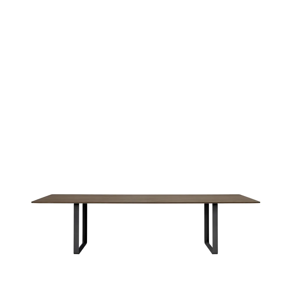 Table à manger 70/70 295x108 cm, Solid smoked oak-Black Muuto