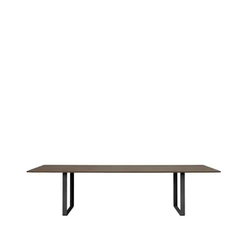 Table à manger 70/70 295x108 cm - Solid smoked oak-Black - Muuto