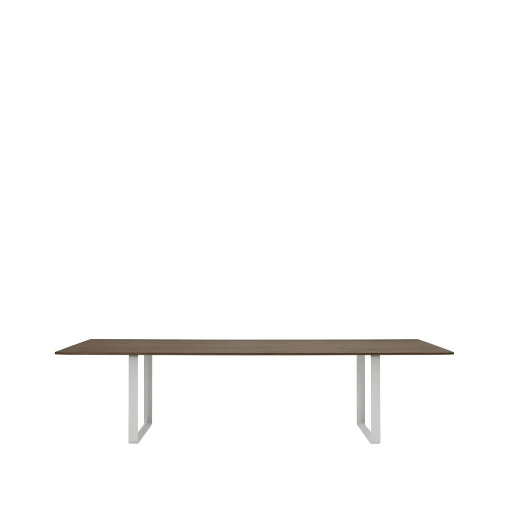 Table à manger 70/70 295x108 cm, Solid smoked oak-Grey Muuto