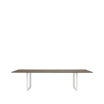 Table à manger 70/70 295x108 cm - Solid smoked oak-White - Muuto