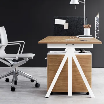 Table à manger Base - black, bord en contreplaqué, 140x80 cm - Muuto