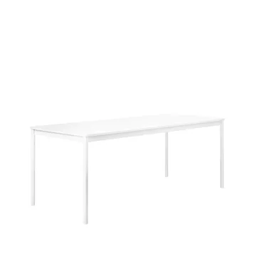 Table à manger Base - white, bord en ABS, 190x85 cm - Muuto