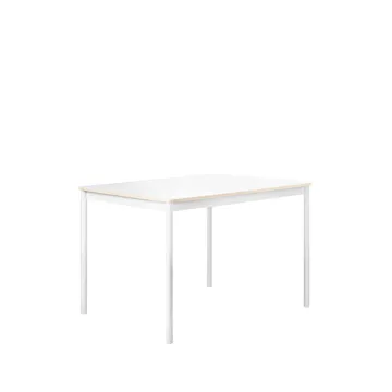 Table à manger Base - white, bord en contreplaqué, 140x80 cm - Muuto