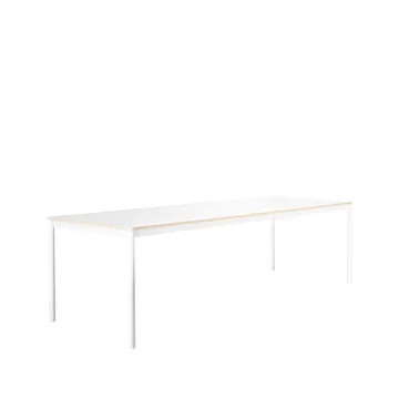 Table à manger Base - white, bord en contreplaqué, 250x90 cm - Muuto