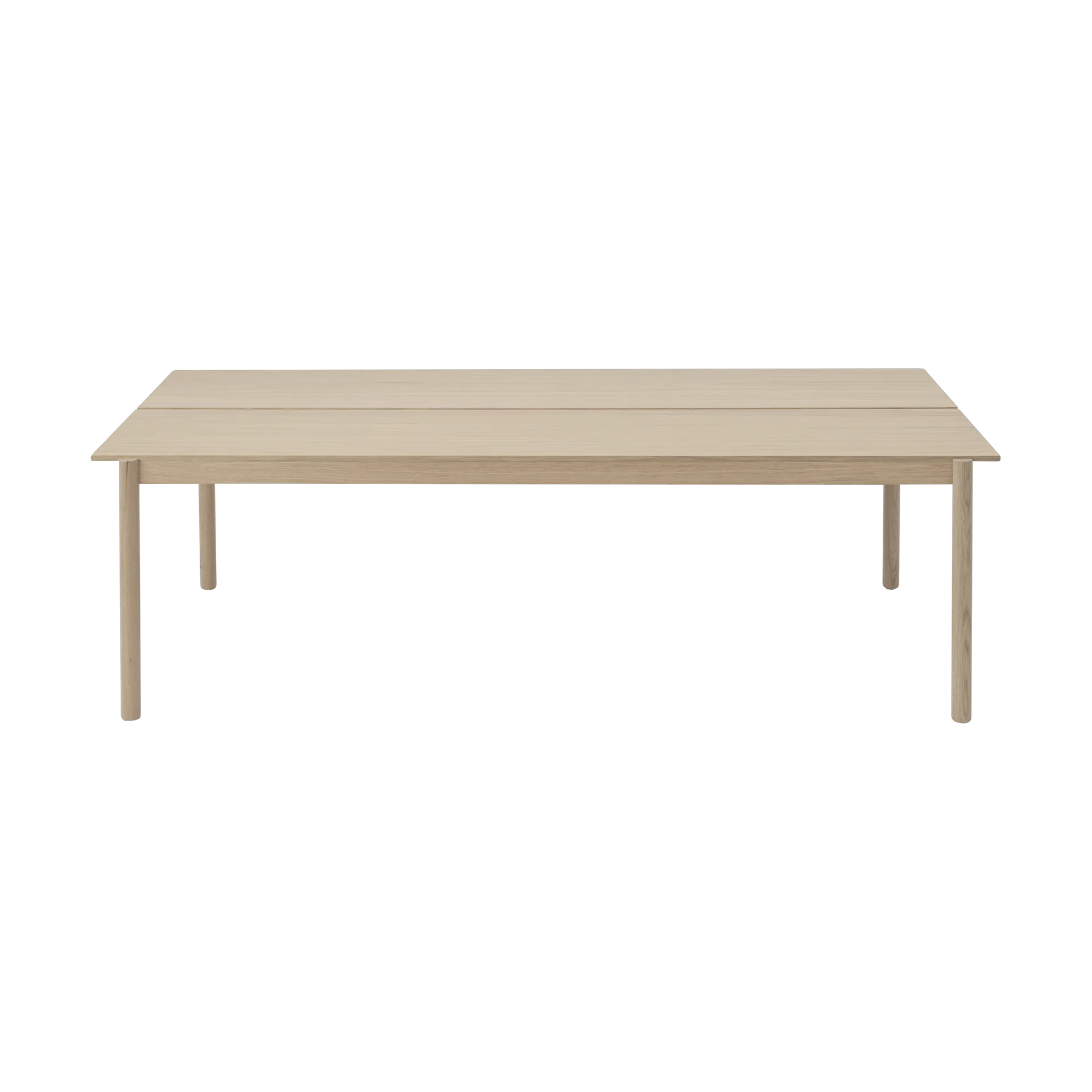 Table à manger Linear System 110x240 cm, Oak veneer-oak Muuto