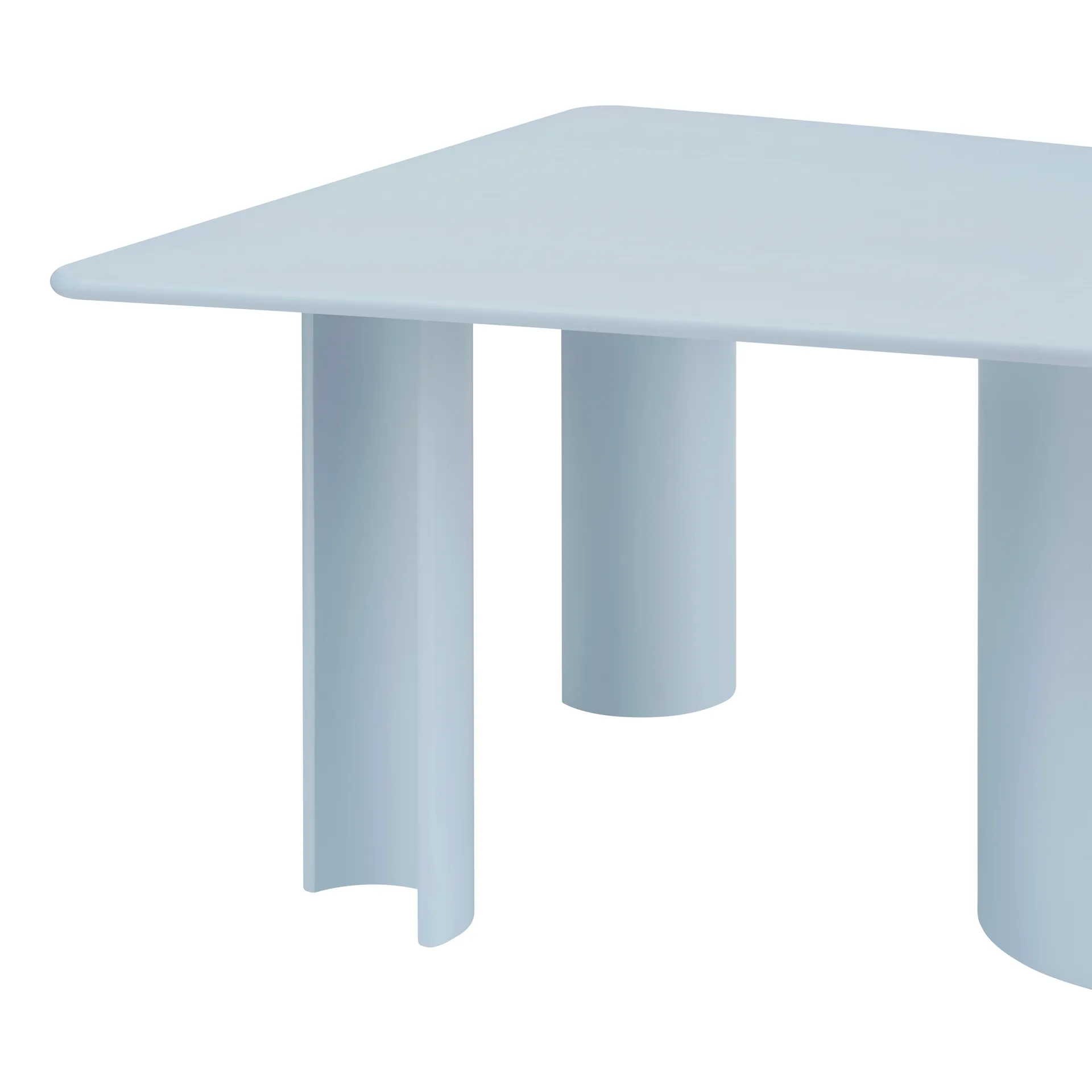 Table à manger Re-norm, Bleu clair, 130x120 cm Muuto