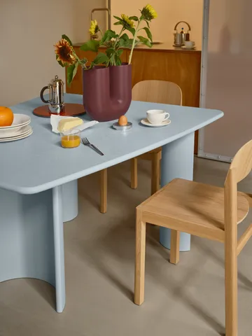 Table à manger Re-norm - Bleu clair, 130x120 cm - Muuto