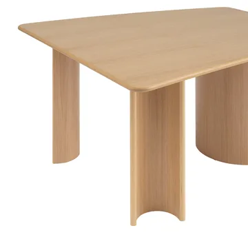 Table à manger Re-norm - Placage chêne laqué, 130x120 cm - Muuto