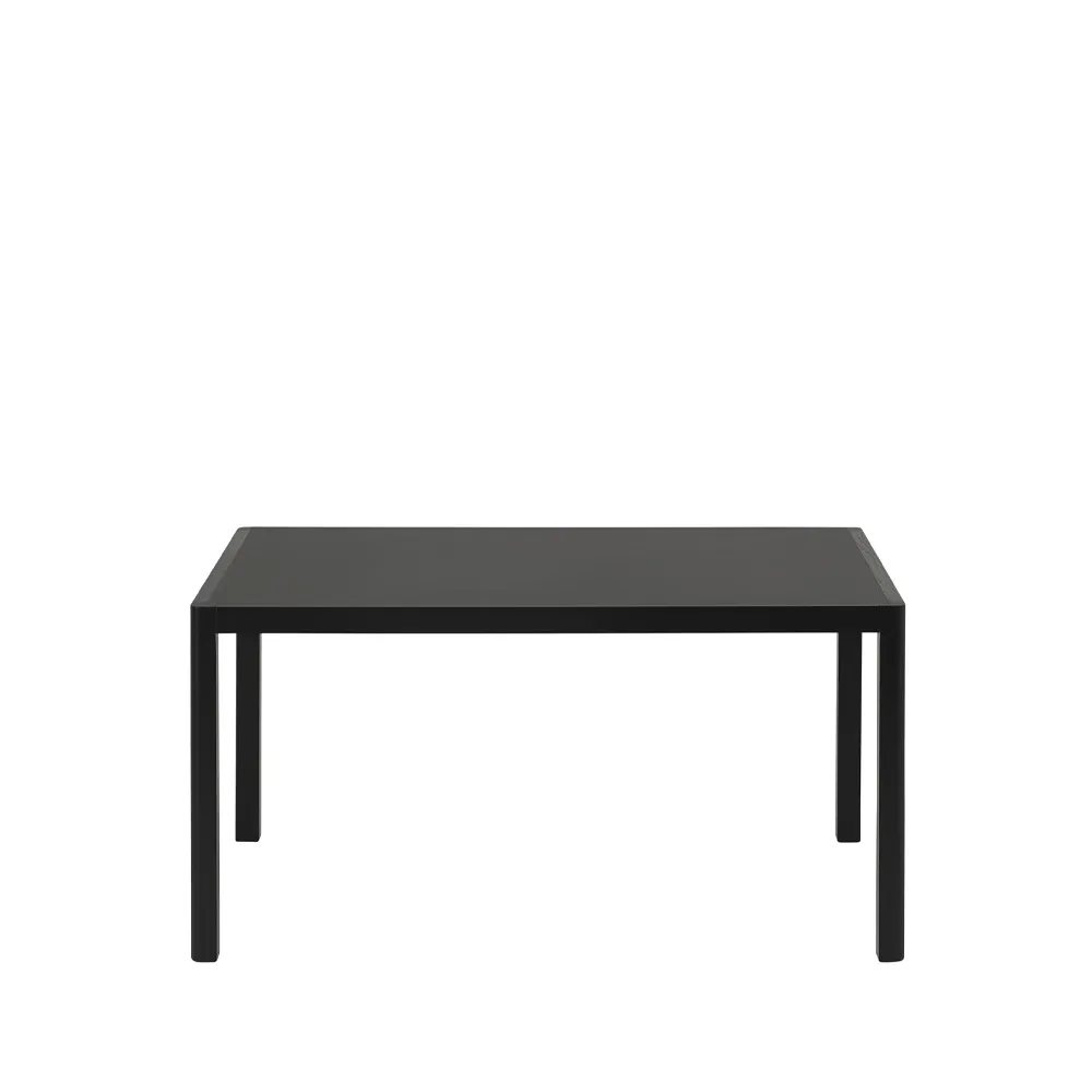Table à manger Workshop, Black linoleum-Black 140x92 cm Muuto