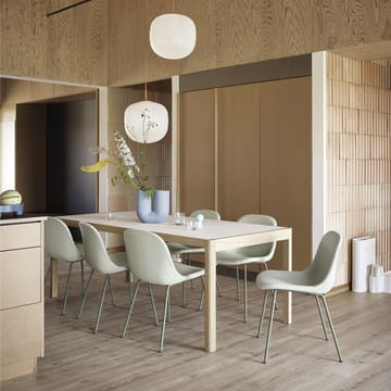 Table à manger Workshop - Grey linoleum-Oak 140x92 cm - Muuto