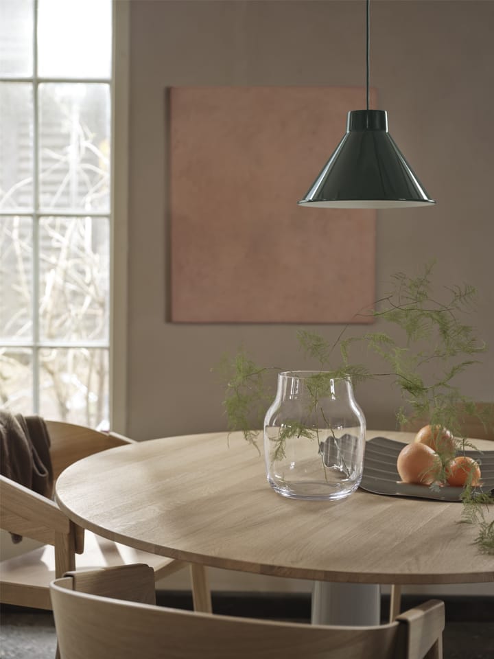 Table à pied central Midst Ø120 cm, Oiled Oak-Grey Muuto