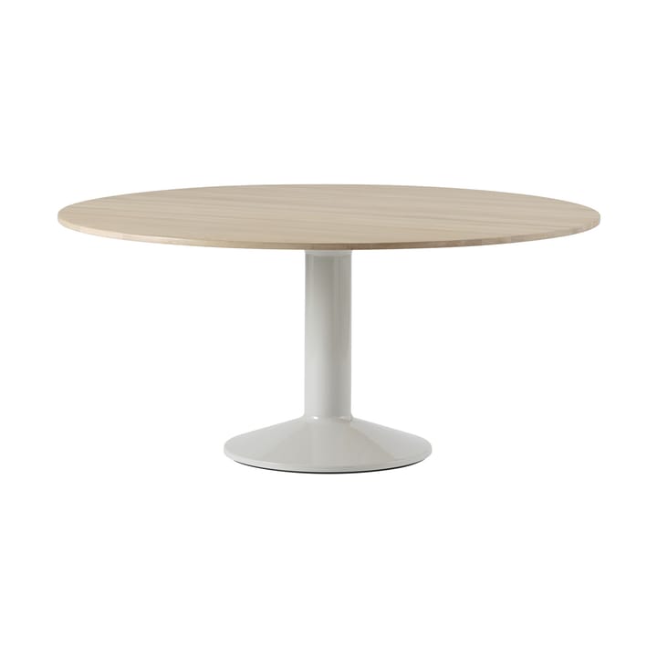 Table à pied central Midst Ø160 cm - Oiled Oak-Grey - Muuto