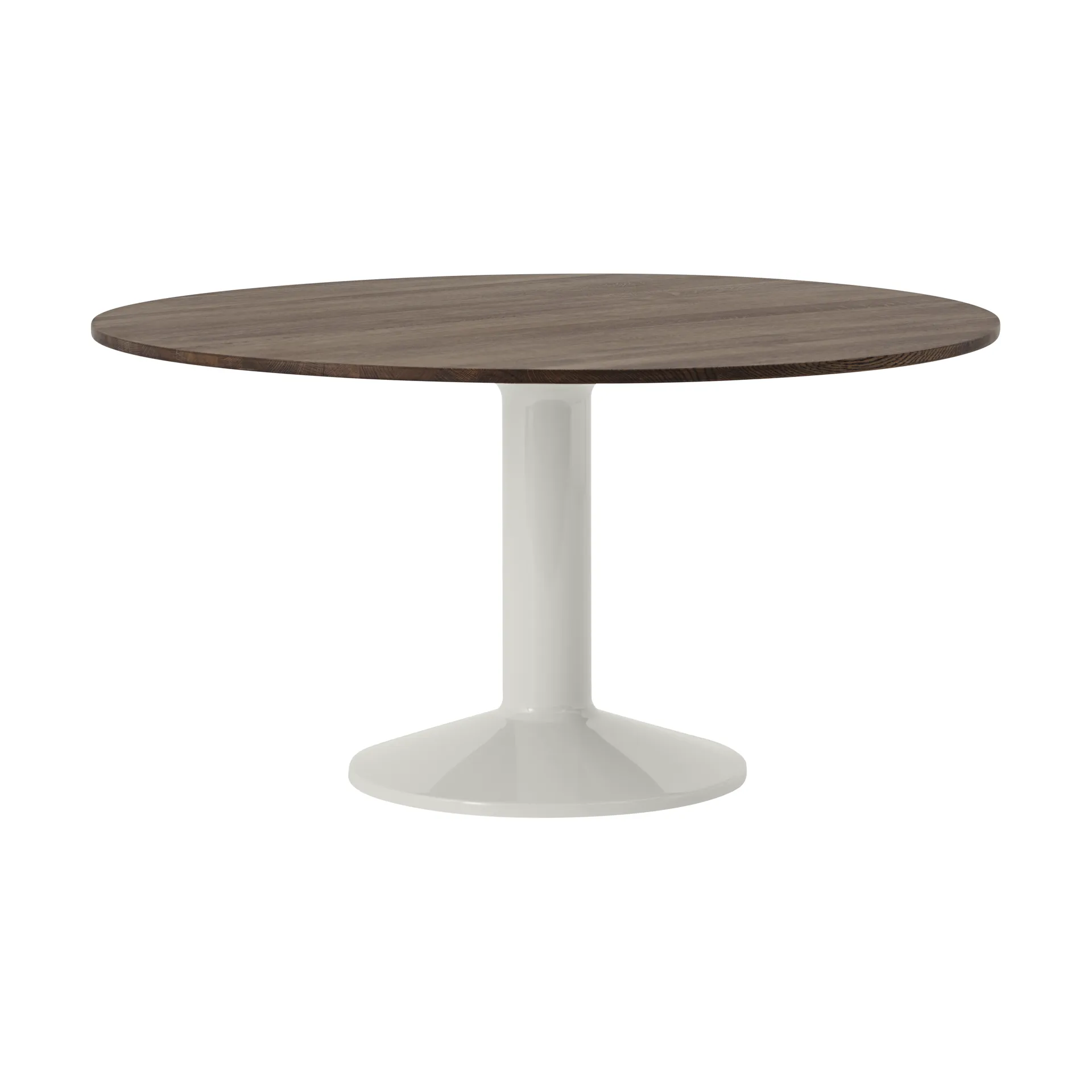 Table à pied central Midst, Dark oiled oak-grey, Ø140 cm Muuto