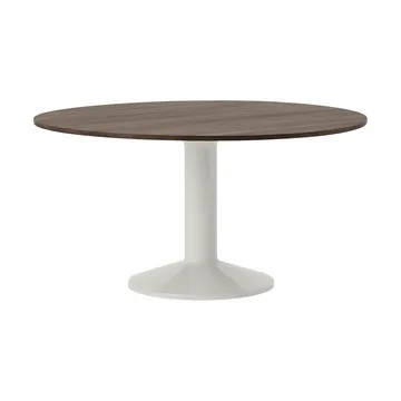 Table à pied central Midst - Dark oiled oak-grey, Ø140 cm - Muuto