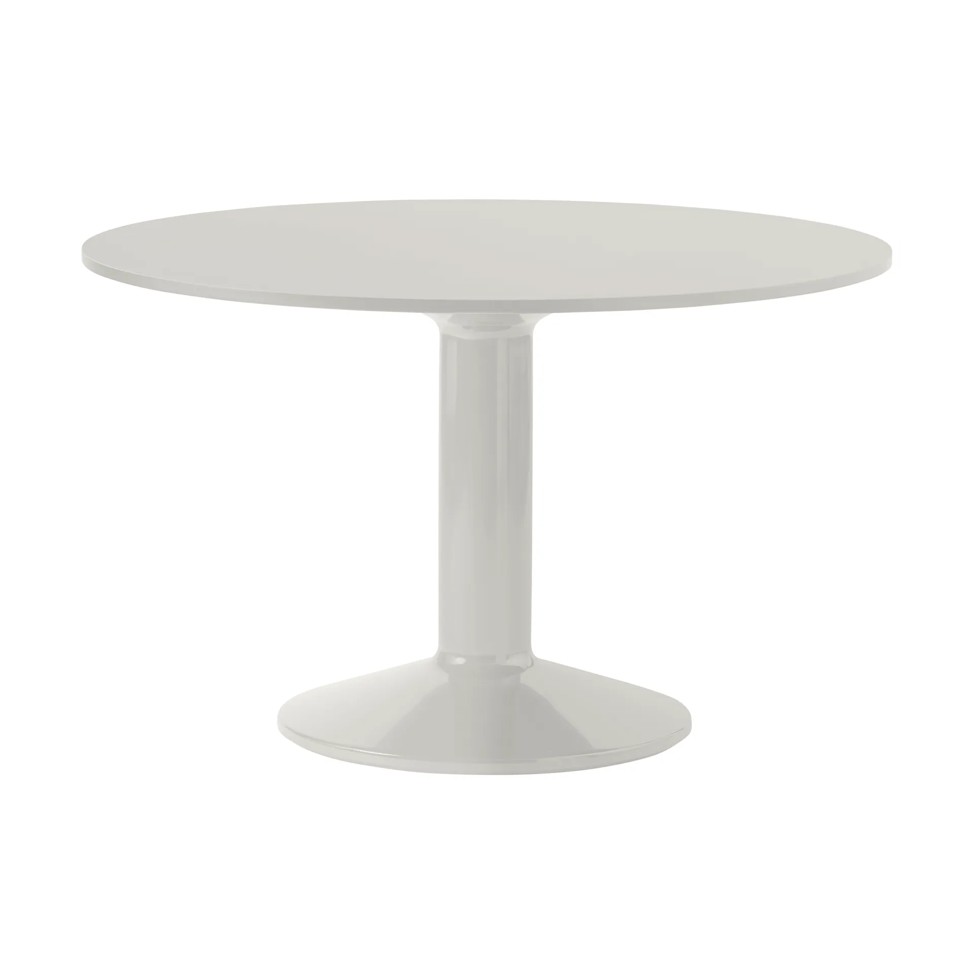 Table à pied central Midst, Grey linoleum-grey, Ø120 cm Muuto