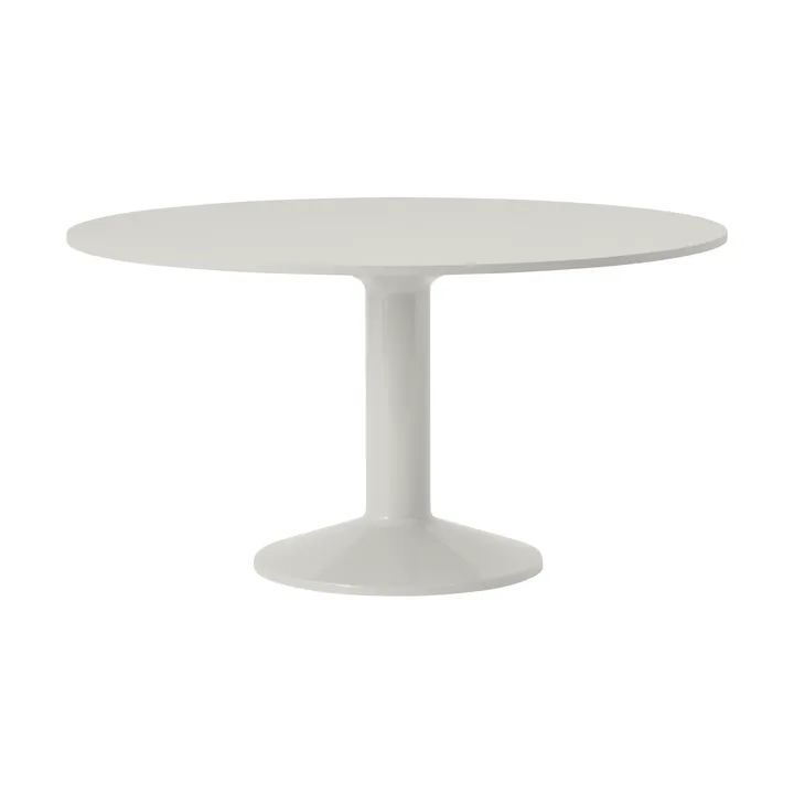 Table à pied central Midst - Grey linoleum-grey, Ø140 cm - Muuto