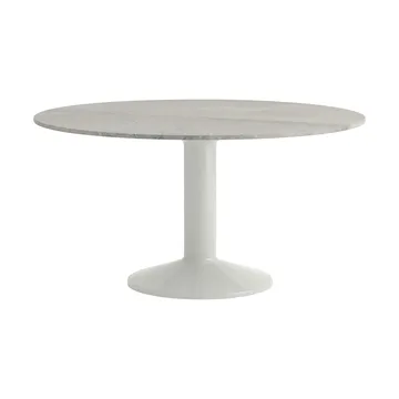 Table à pied central Midst - Grey marble-grey, Ø140 cm - Muuto