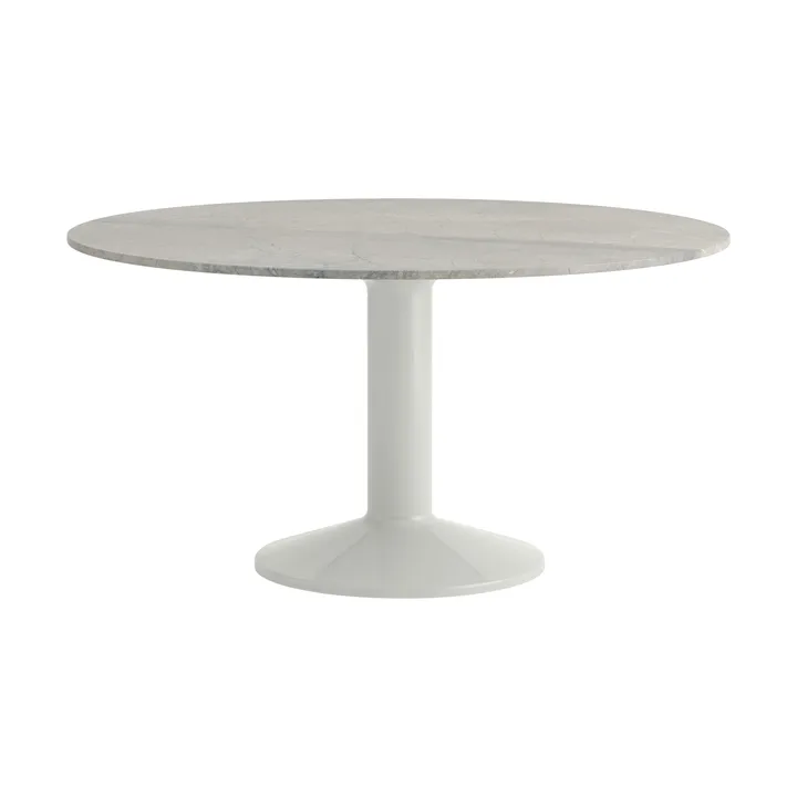 Table à pied central Midst - Grey marble-grey, Ø140 cm - Muuto