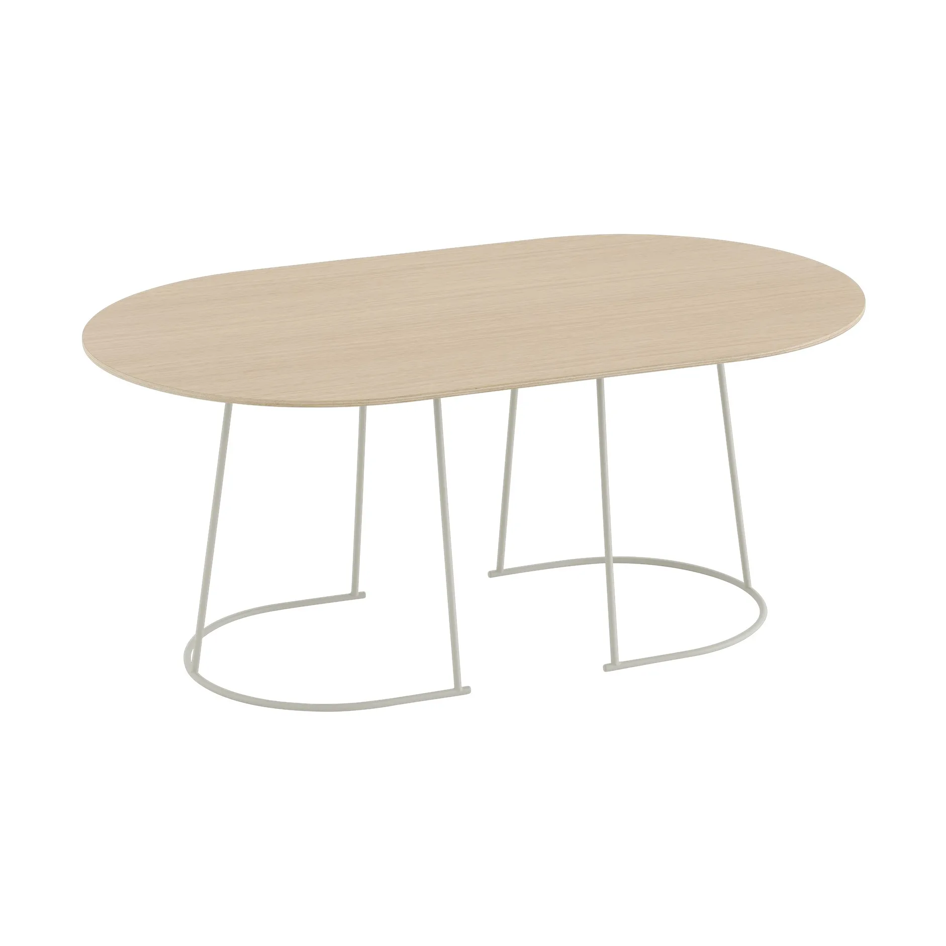Table basse Airy M, Placage chêne laqué - off white Muuto