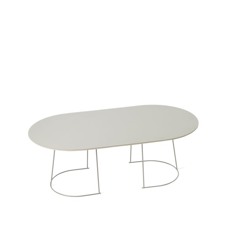 Table basse Airy ovale - grey, nanolaminé, large - Muuto