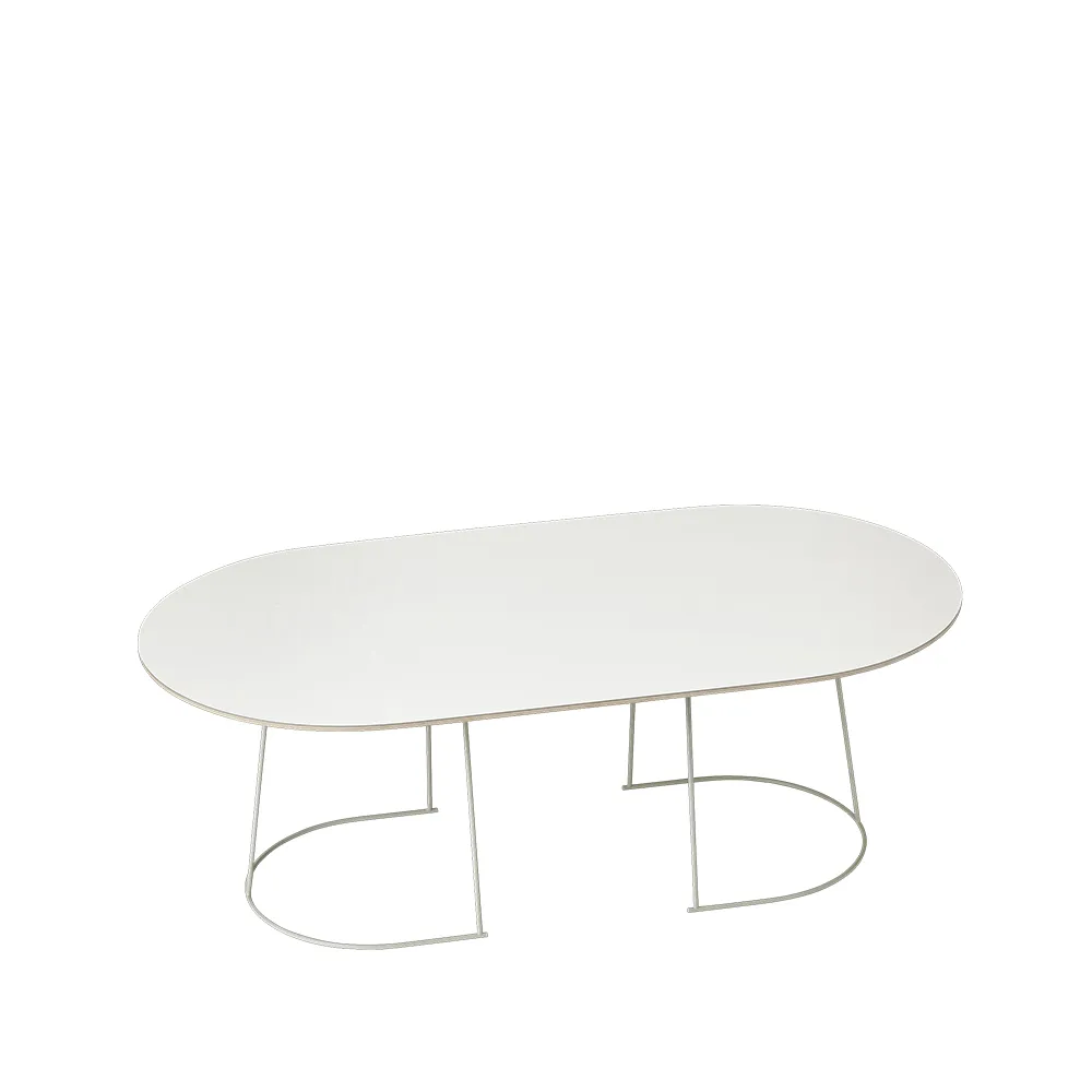 Table basse Airy ovale, offwhite, nanolaminé, large Muuto
