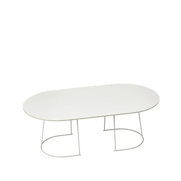 Table basse Airy ovale - offwhite, nanolaminé, large - Muuto