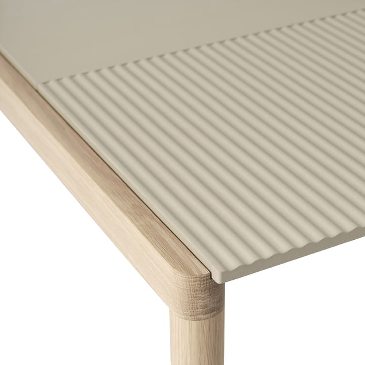 Table basse Couple 1 Plain-1 Wavy 80x84x40 cm, Sand-oak Muuto