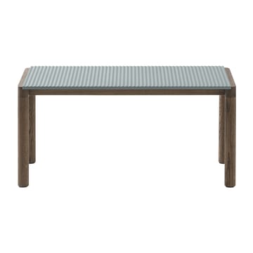 Table basse Couple 1 Wavy 40x84x40 cm - Pale blue-dark oiled oak - Muuto