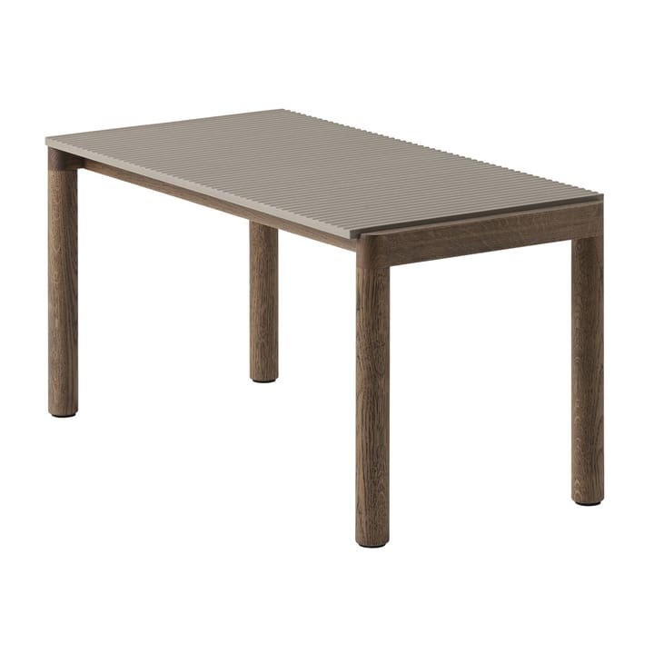 Table basse Couple 1 Wavy 40x84x40 cm - Taupe-dark oiled oak - Muuto