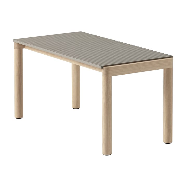 Table basse Couple 1 Wavy 40x84x40 cm - Taupe-oak - Muuto